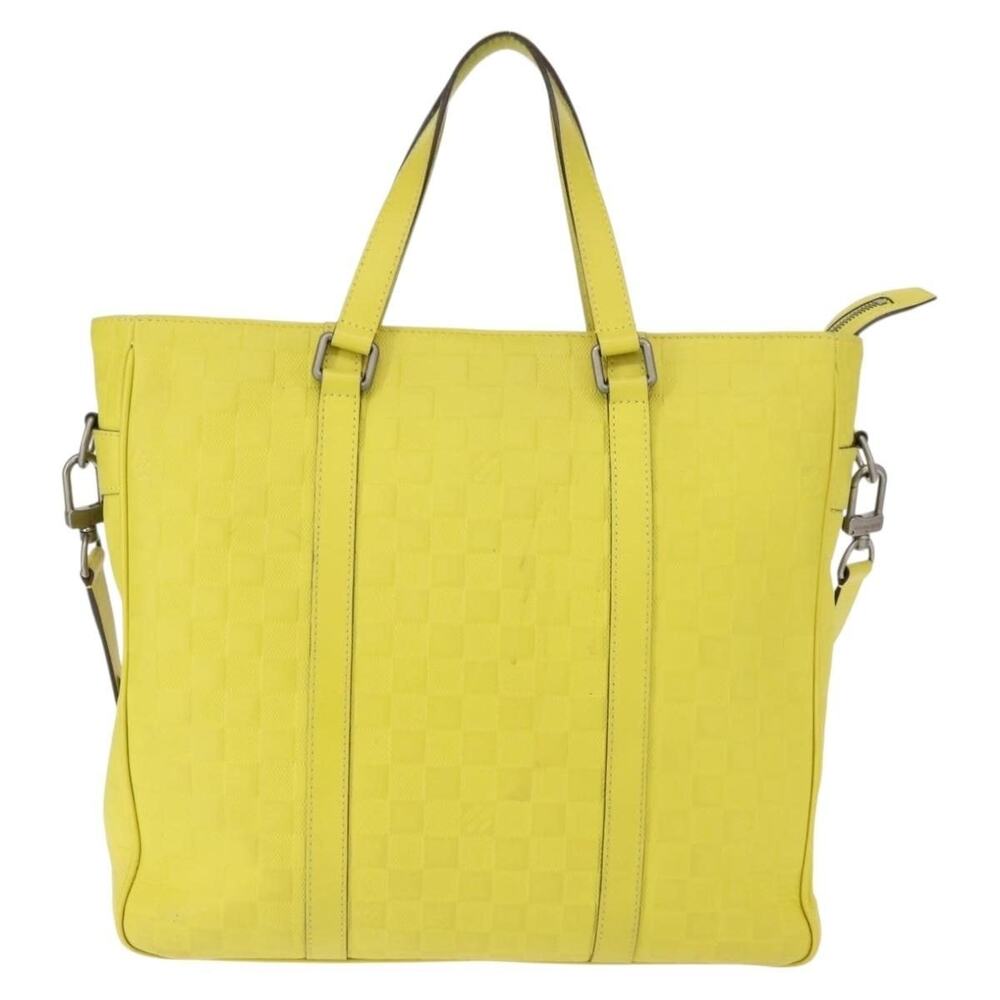 Louis Vuitton Damier Anfini Tadao PM Bag Yellow